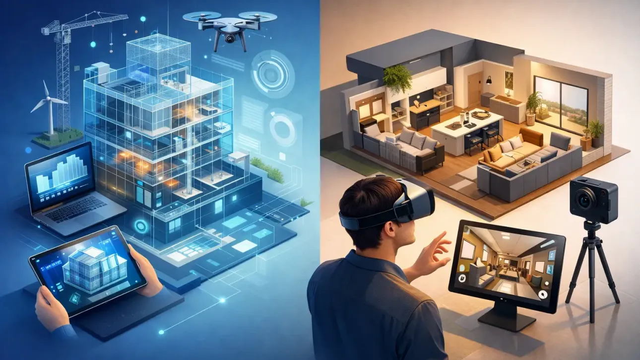Digital Twin vs Virtual Tour for AEC